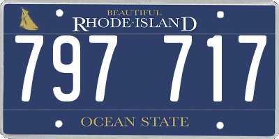 RI license plate 797717