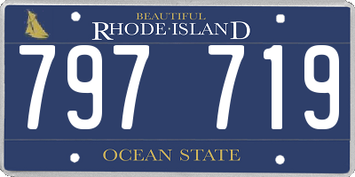 RI license plate 797719