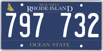 RI license plate 797732