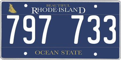 RI license plate 797733