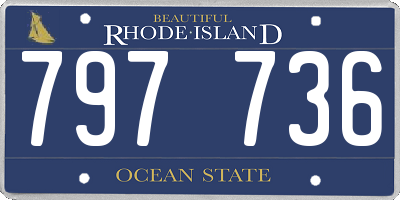 RI license plate 797736