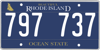 RI license plate 797737