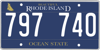RI license plate 797740