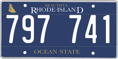 RI license plate 797741