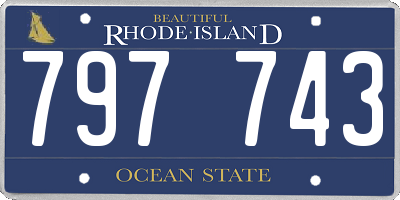 RI license plate 797743