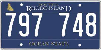 RI license plate 797748