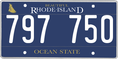 RI license plate 797750
