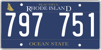 RI license plate 797751