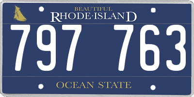 RI license plate 797763