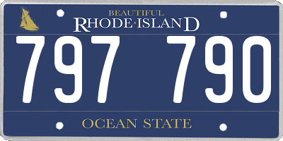 RI license plate 797790
