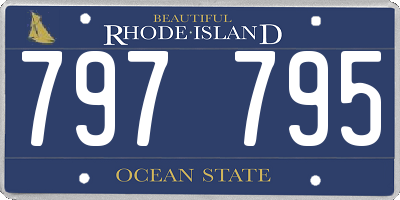 RI license plate 797795