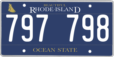 RI license plate 797798