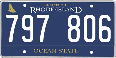 RI license plate 797806