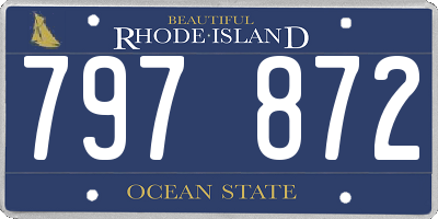 RI license plate 797872