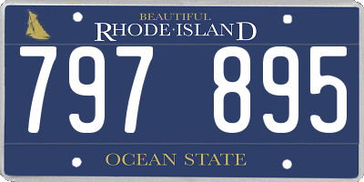 RI license plate 797895
