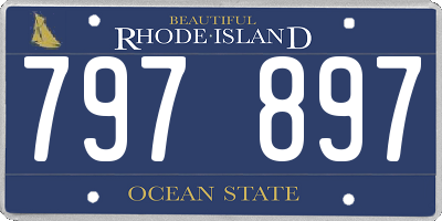 RI license plate 797897