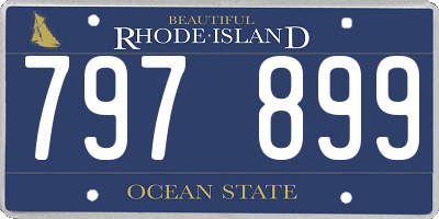 RI license plate 797899