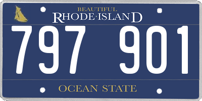 RI license plate 797901