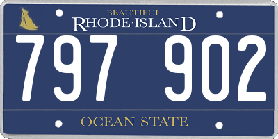 RI license plate 797902