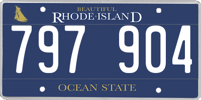 RI license plate 797904