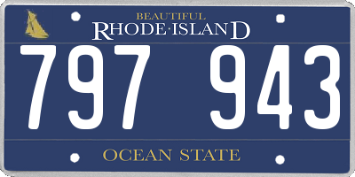 RI license plate 797943