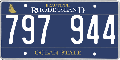 RI license plate 797944