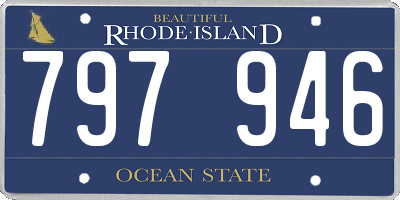 RI license plate 797946