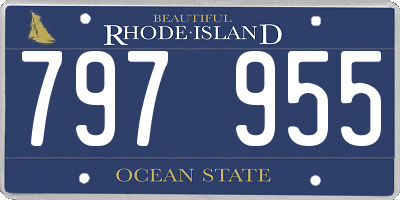RI license plate 797955