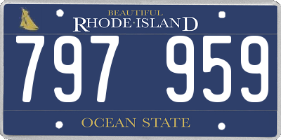 RI license plate 797959