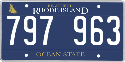 RI license plate 797963