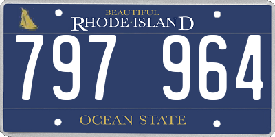 RI license plate 797964
