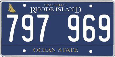 RI license plate 797969