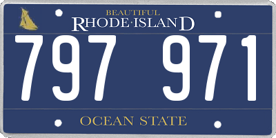 RI license plate 797971
