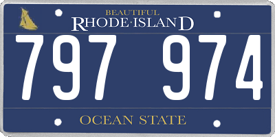 RI license plate 797974