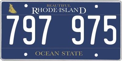 RI license plate 797975