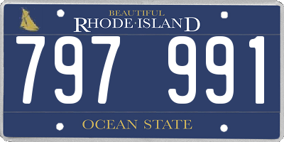 RI license plate 797991