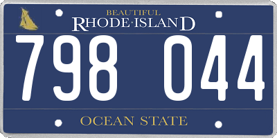RI license plate 798044