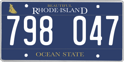 RI license plate 798047