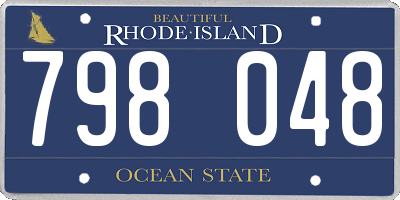 RI license plate 798048