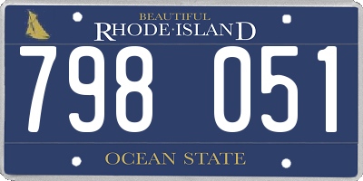 RI license plate 798051