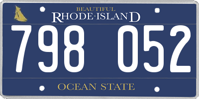 RI license plate 798052