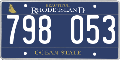 RI license plate 798053