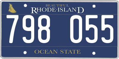 RI license plate 798055