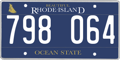 RI license plate 798064