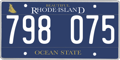RI license plate 798075