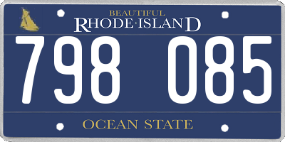 RI license plate 798085