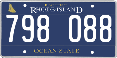 RI license plate 798088