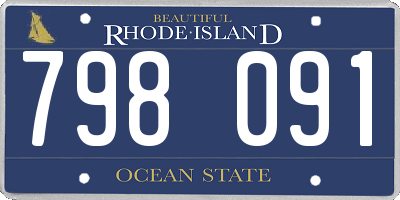RI license plate 798091