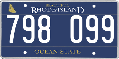 RI license plate 798099
