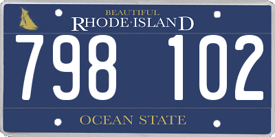 RI license plate 798102
